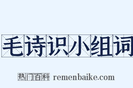 毛诗识小组词是什么意思的图片